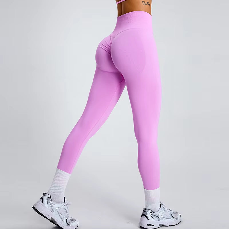 Elevate Your Workout with High Waist Push Up Seamless Leggings - Ultimate Comfort and Flexibility for Yoga and Gym Enthusiasts