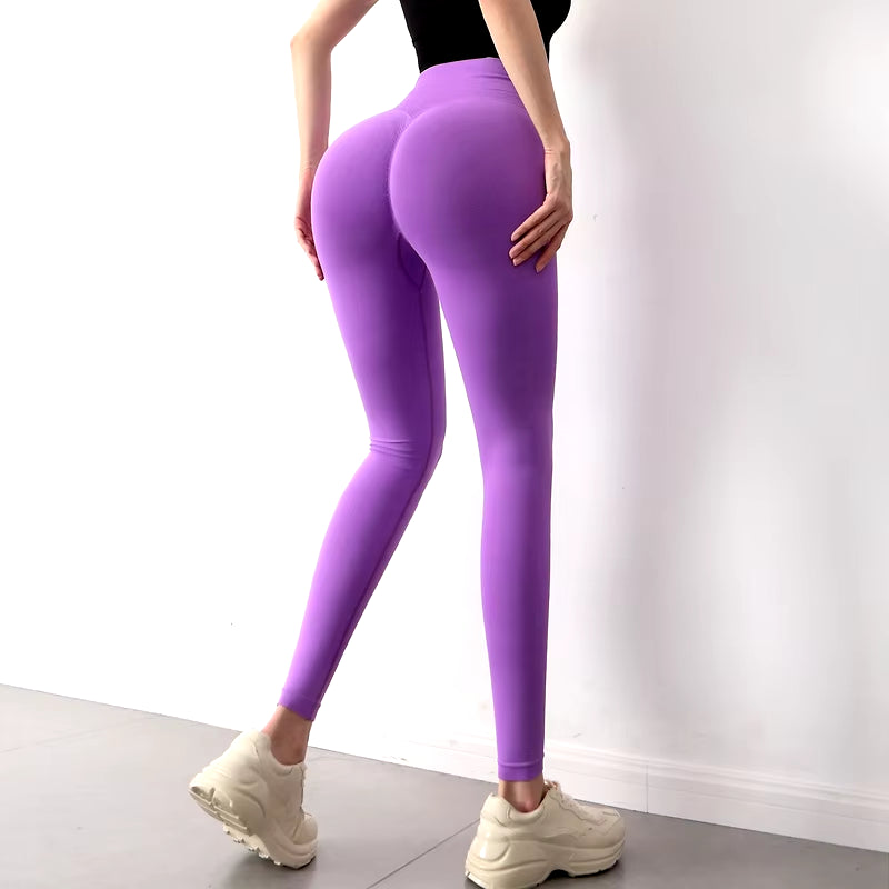 Elevate Your Workout with High Waist Push Up Seamless Leggings - Ultimate Comfort and Flexibility for Yoga and Gym Enthusiasts