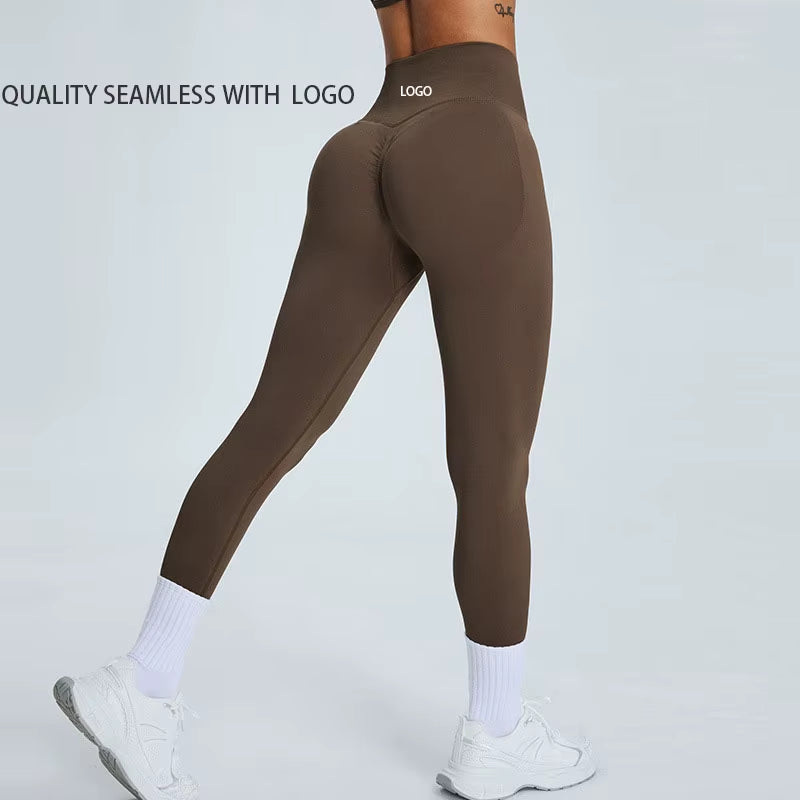 Elevate Your Workout with High Waist Push Up Seamless Leggings - Ultimate Comfort and Flexibility for Yoga and Gym Enthusiasts
