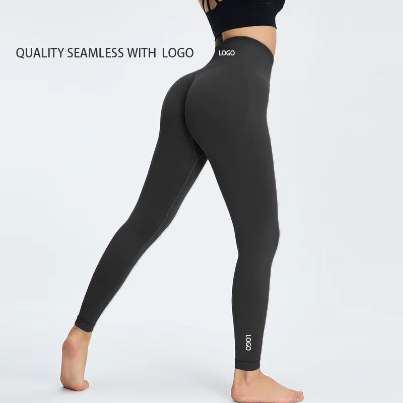 Elevate Your Workout with High Waist Push Up Seamless Leggings - Ultimate Comfort and Flexibility for Yoga and Gym Enthusiasts